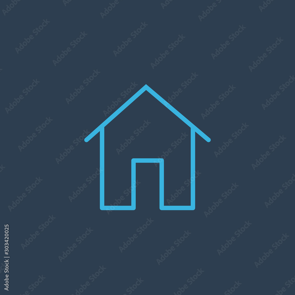 linear House home icon. Stock Vector illustration isolated on white background. linear House home icon. Stock Vector illustration isolated on white background.