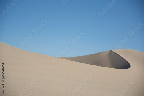 Sand dunes in la huacachina  ica desert  Peru