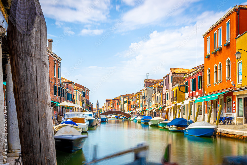 Fototapeta View of island of Murano in summer, Venice, Italy