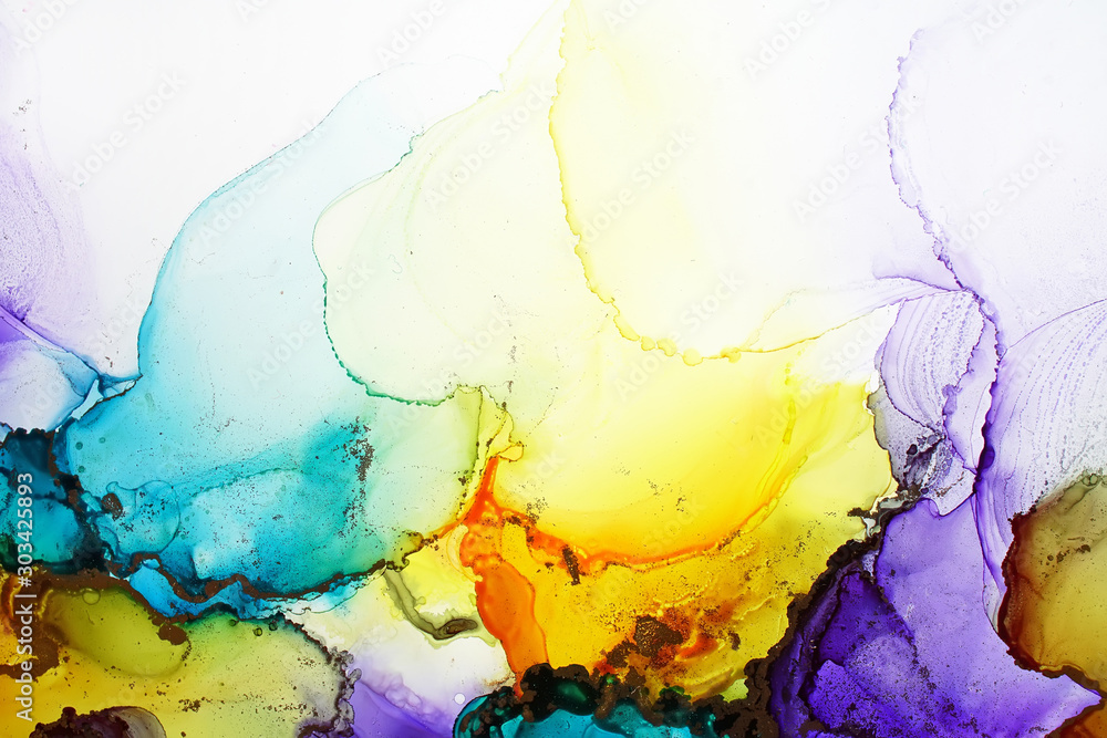 Obraz premium Alcohol ink abstract texture