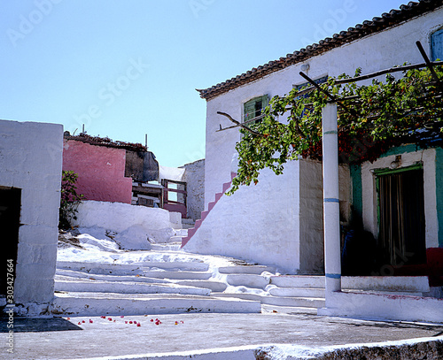 house in the summar, greece photo