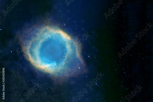 Fototapeta Naklejka Na Ścianę i Meble -  Distant cosmic nebula. Elements of this image were furnished by NASA.