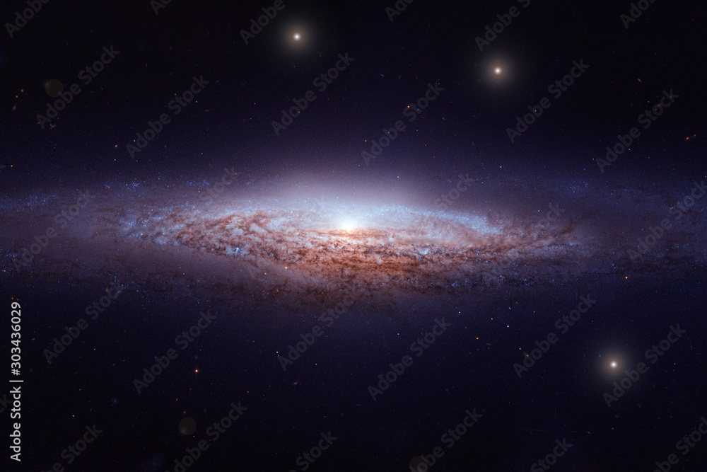 Beautiful distant galaxy. Elements of this image were furnished by NASA. Beautiful distant galaxy. Elements of this image were furnished by NASA.