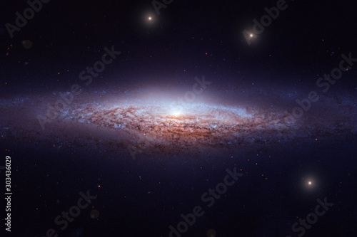 Beautiful distant galaxy. Elements of this image were furnished by NASA.