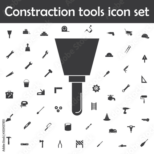 Putty knife icon. Constraction tools icons universal set for web and mobile