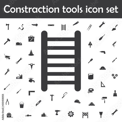 Ladder icon. Constraction tools icons universal set for web and mobile