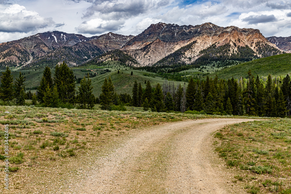 Naklejka premium Boulder Peak Idaho