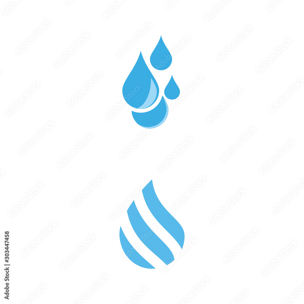 Water drop Wave Logo Template vector symbol Water drop Wave Logo Template vector symbol