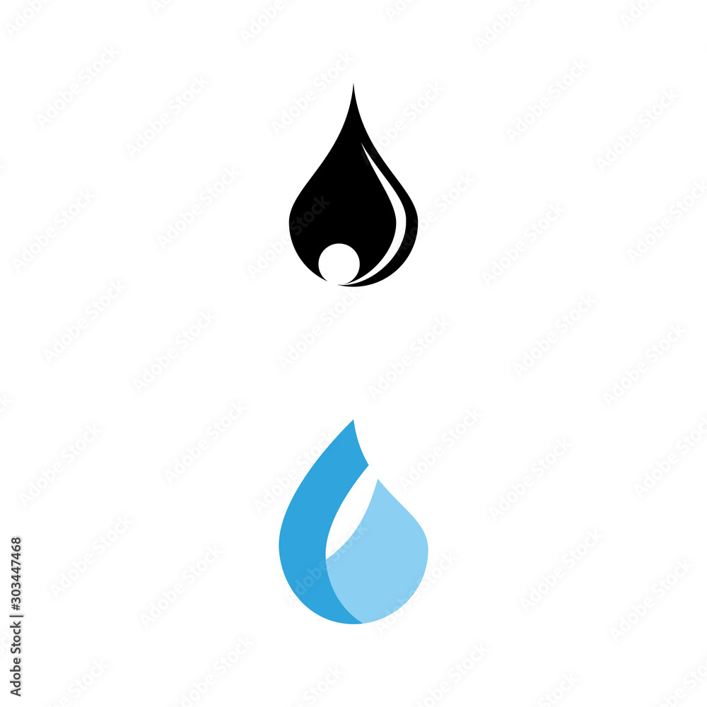 Water drop Wave Logo Template vector symbol Water drop Wave Logo Template vector symbol