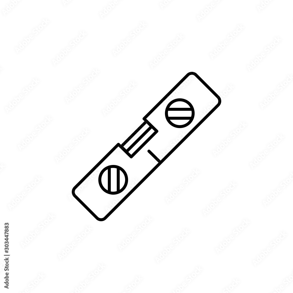Measurement tool icon. Simple line, outline vector of construction tools icons for ui and ux, website or mobile application Measurement tool icon. Simple line, outline vector of construction tools icons for ui and ux, website or mobile application