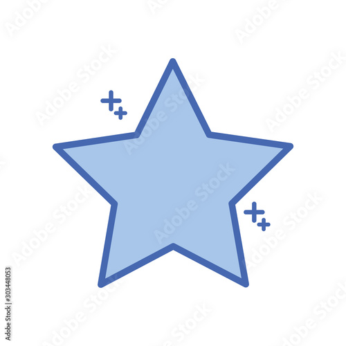 star five pointed fill style icon