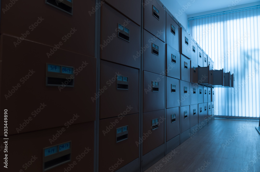 cabinet with folders cabinet with folders