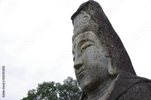 A huge statue wishing for peace photo