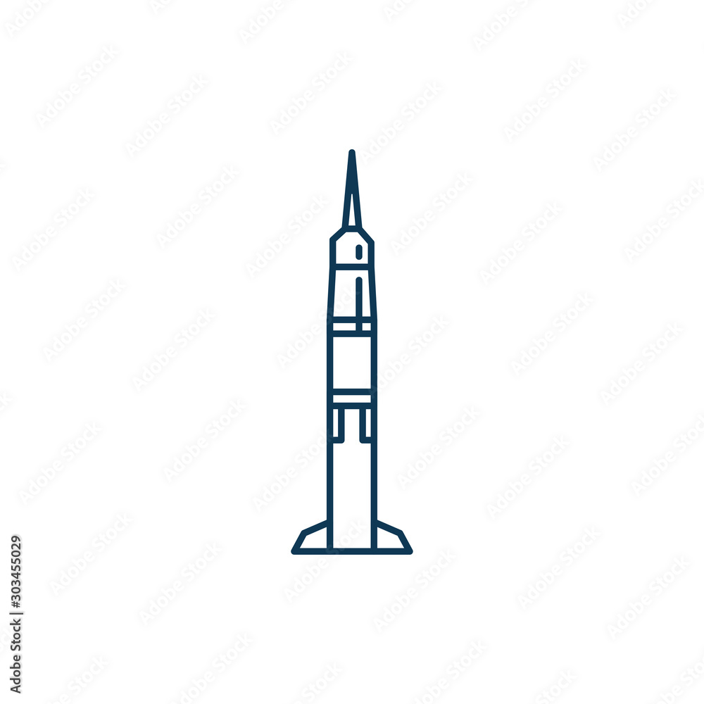 space shuttle line style icon space shuttle line style icon