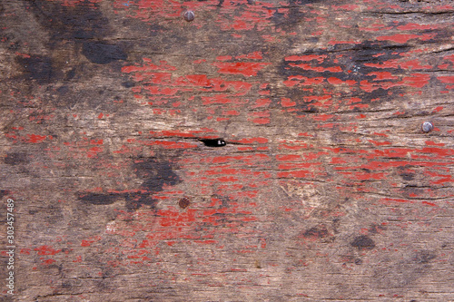 blank nature wood table or empty old wall and red brown floor texture with bud hole or knot and dirty for put object or food preparation and wooden board background with text or wallpaper on top view
