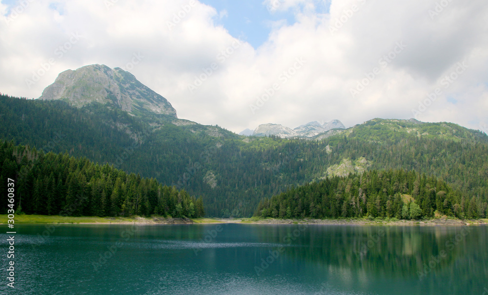 Black Lake, Zablijak, Montenegro. Glacial lake located on the Mount Durmitor within the Durmitor National Park, Montenegro