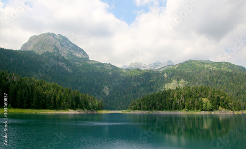 Black Lake, Zablijak, Montenegro. Glacial lake located on the Mount Durmitor within the Durmitor National Park, Montenegro
