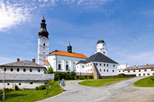 st Michael church, town Branna, Jeseniky mountains, Czech republic photo