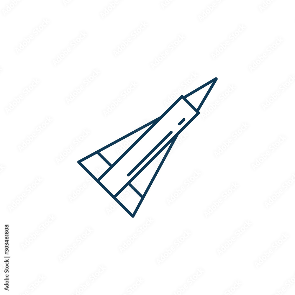 space rocket launcher line style icon space rocket launcher line style icon