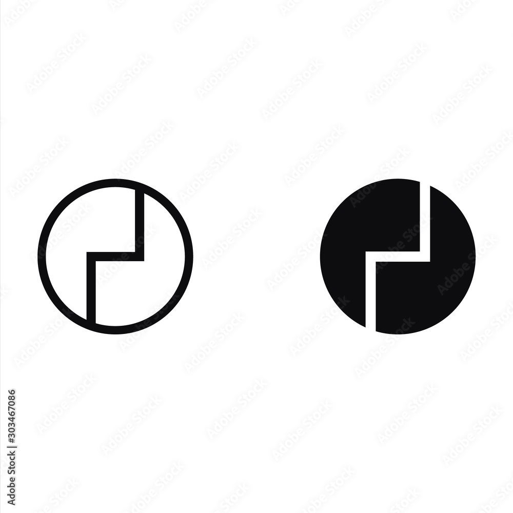 Abstract initial letter PD logo design template Abstract initial letter PD logo design template