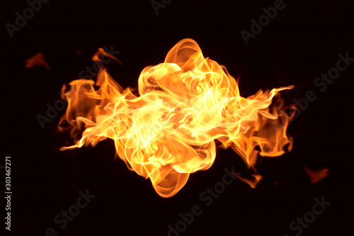 Fire flames background © scenery1