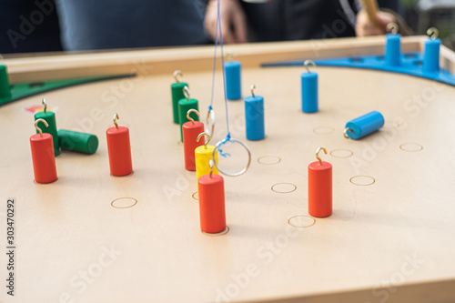 children's Board game, challenge concept.the background of children's entertainment
