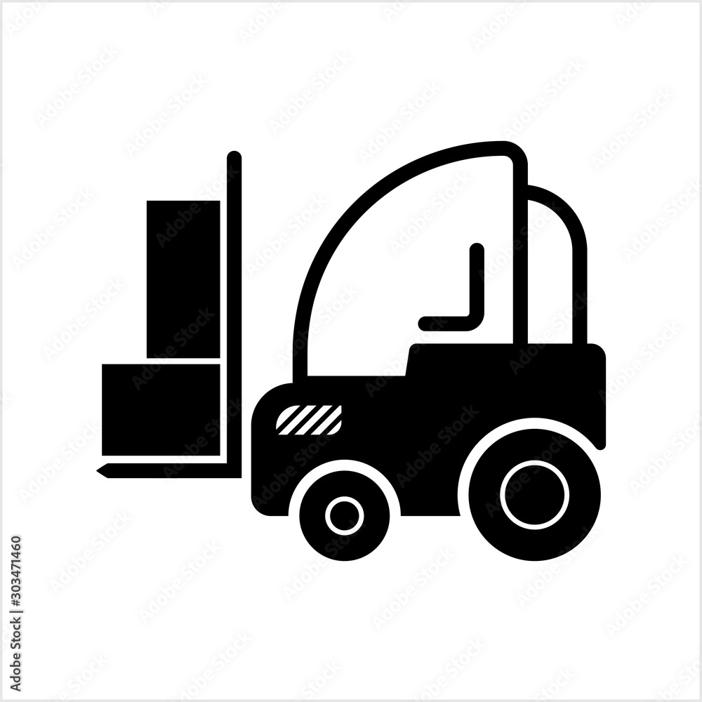 Forklift Icon, Warehouse Forklift