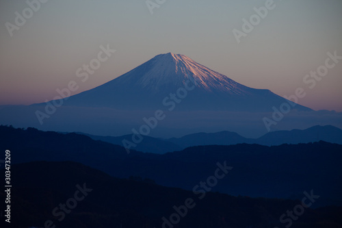 朝焼けの富士山_FUJI