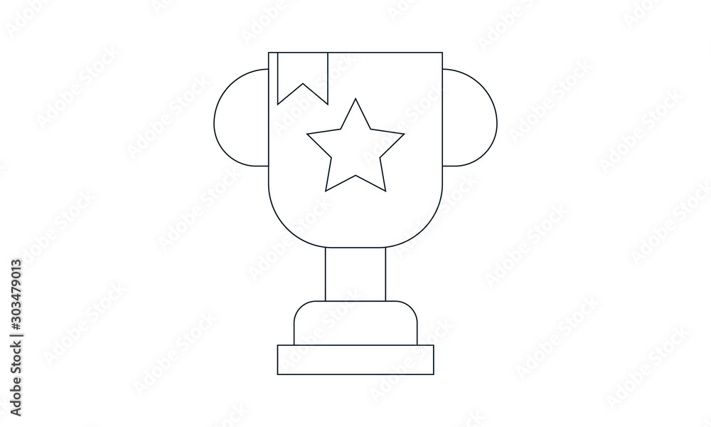 Fotografie Trophy icon for awards and achievements