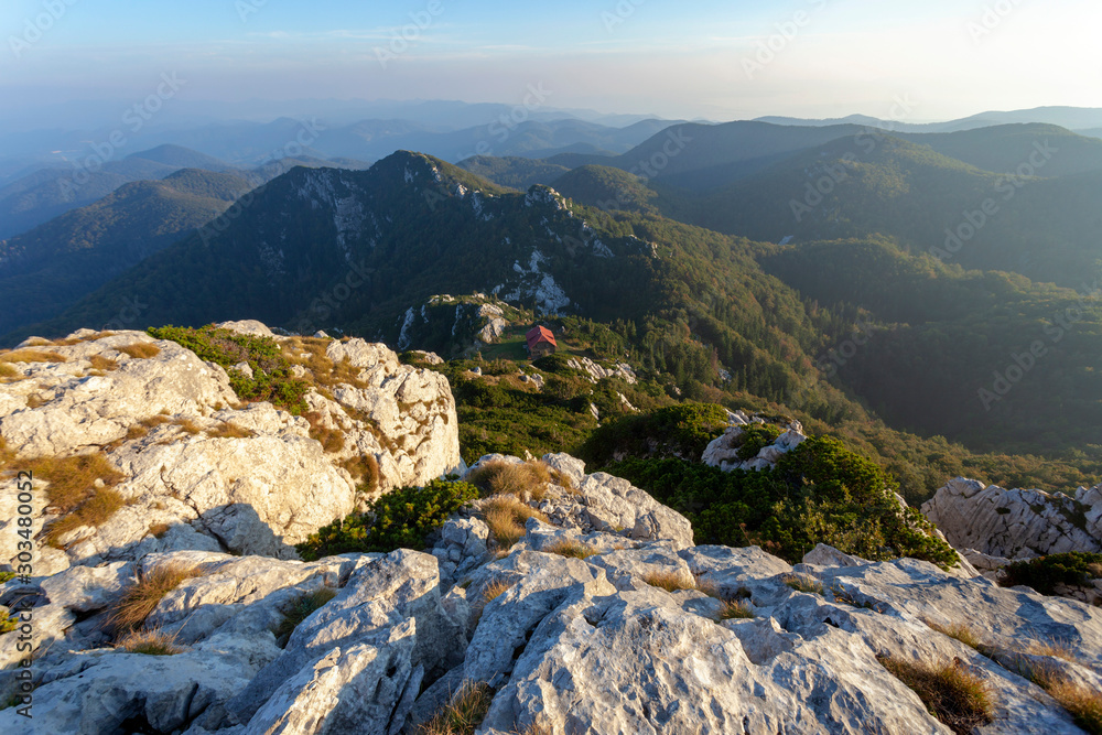 Fototapeta premium The summit of the Risnjak National Park, Croatia