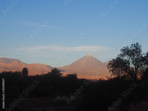 Magnificent Volc  n Licancabur visible in the distance   Volc  n Licancabur  is located at the southernmost tip of the border with Chile and Bolivia  San Pedro de Atacama  Chile