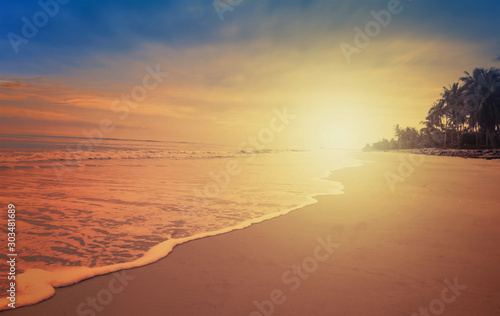 sunset on beach © banlai