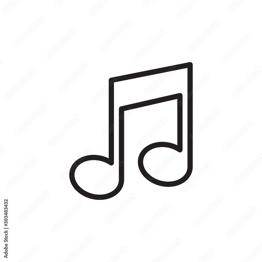 Music Notes Icon Vector Music Notes Icon Vector