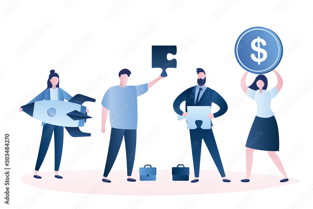 Фотография Negotiations between a startup developers and investors