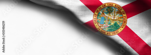 Fabric texture of the Florida Flag - Flags from the USA