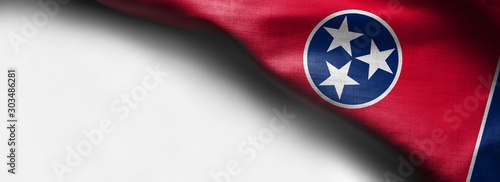 Fabric texture of the Tennessee Flag - Flags from the USA