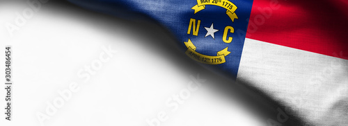 Fabric texture of the North Carolina Flag - Flags from the USA