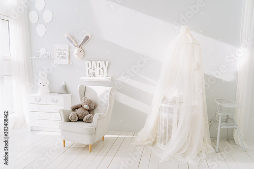 Infant Room Canopy Cradle Modern Interior Design photo