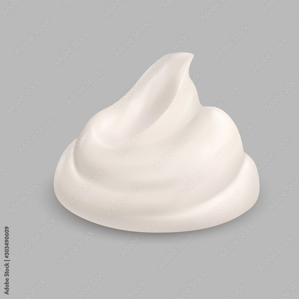 Cream Texture Isolated on Gray Background. Facial Creme, Foam, Gel or Body Lotion Skincare Icon. Illustration Ice Cream Product Swatch Cream Texture Isolated on Gray Background. Facial Creme, Foam, Gel or Body Lotion Skincare Icon. Illustration Ice Cream Product Swatch