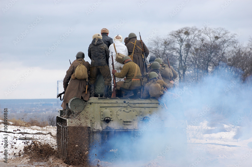 Soviet tank of WWII time Stock Photo | Adobe Stock