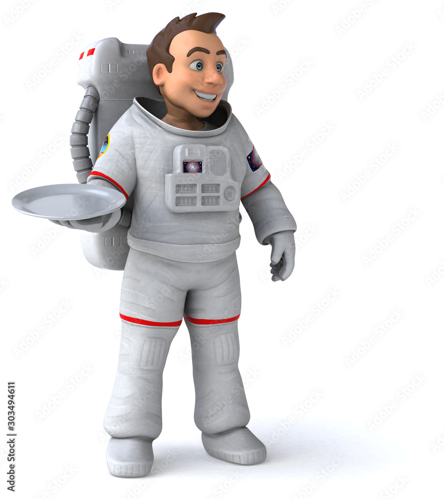 Fun astronaut - 3D Illustration Fun astronaut - 3D Illustration