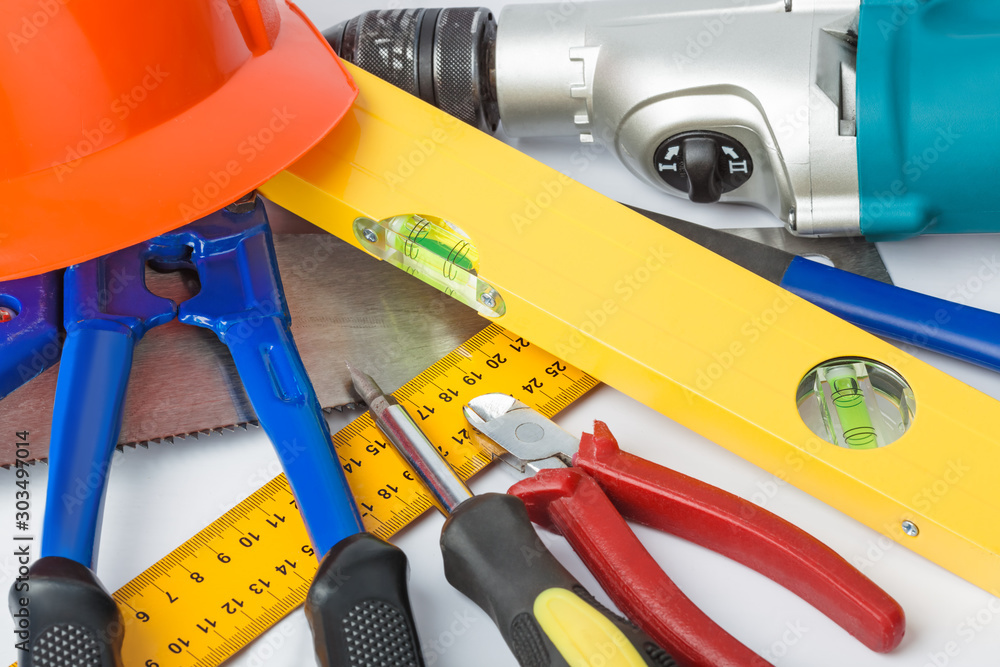 Different construction tools Different construction tools