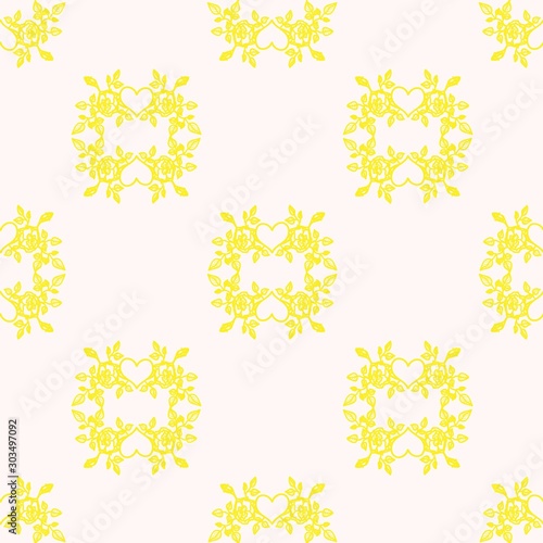 seamless abstract pattern on beige background