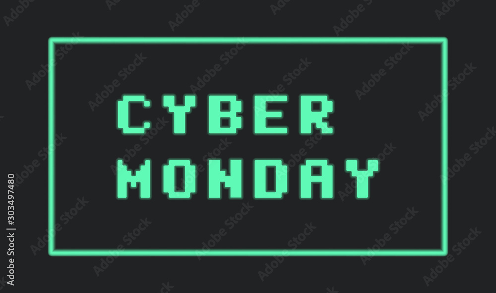 Cyber monday discount banner. Sale on cyber monday. Cyber monday discount banner. Sale on cyber monday.