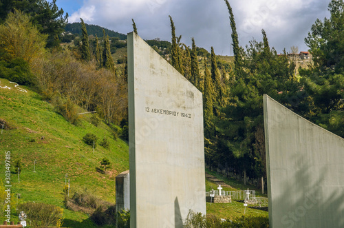 Memorial site of the massacre of the residents of Kalavryta by the German army during Second World War.