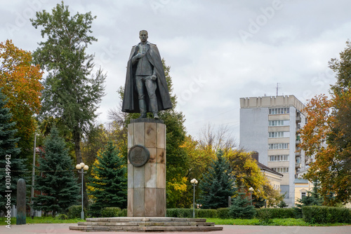 Monument to the founder of aerobatics (Nesterov loop) P.N. Nesterov. Installed in the most beautiful place of the city - on the Verkhnevolzhskaya embankment
