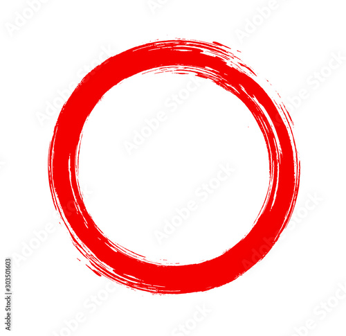 round red frame isolated on white