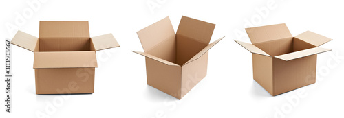 box package delivery cardboard carton photo