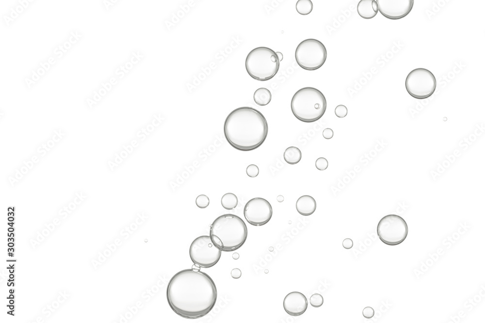 Bubbles over white Bubbles over white