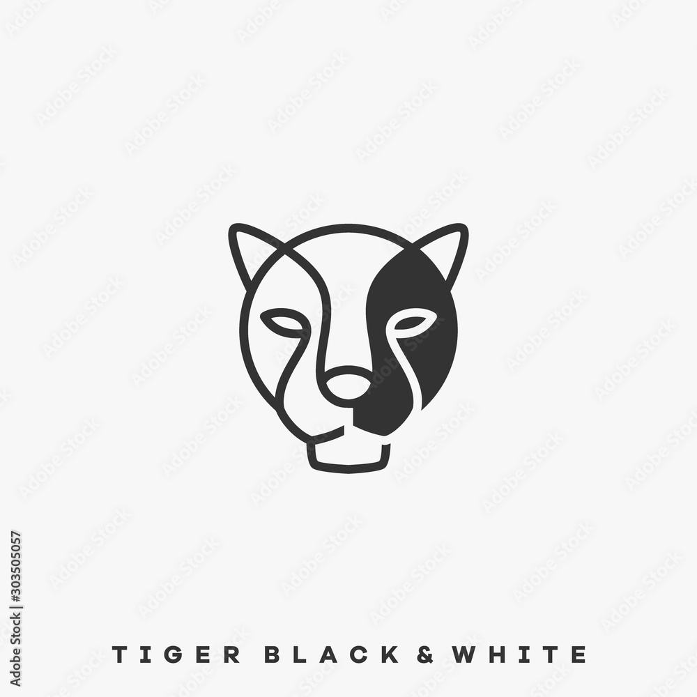 Tiger Line Art Illustration Vector Template Tiger Line Art Illustration Vector Template